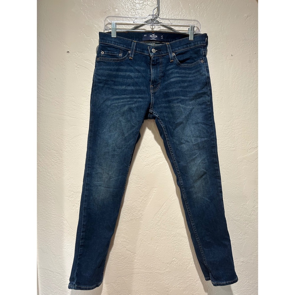 Hollister Epic Flex Skinny Jeans Women 29x30 Dark Wash Denim Stretch 29 x 29